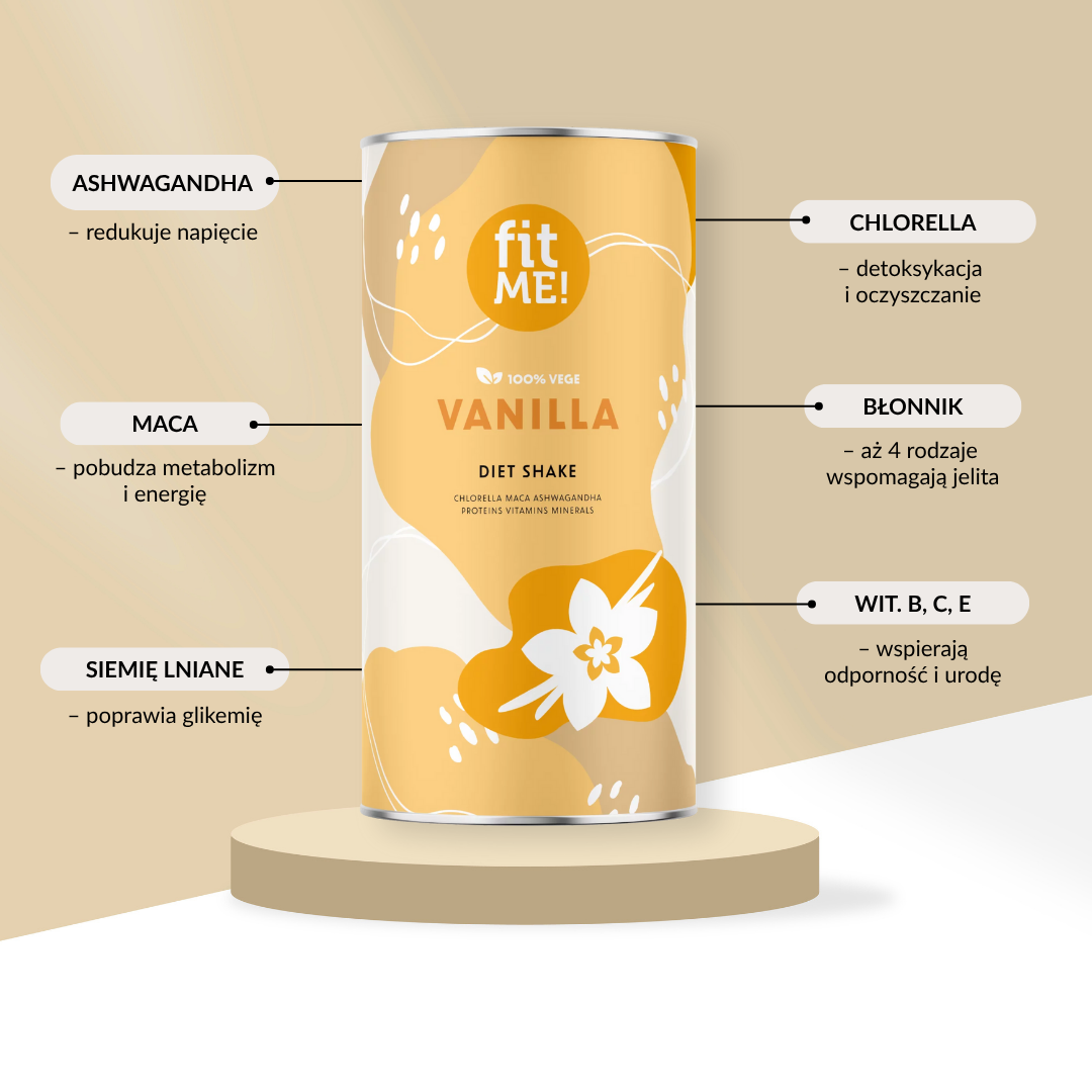 Koktajl odchudzający waniliowy fitMe 500g – Bild 4