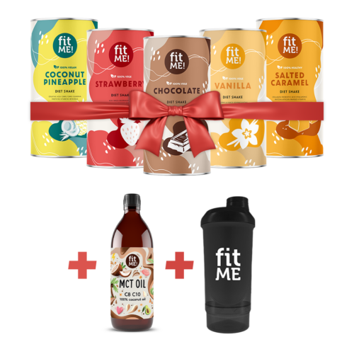 Zestaw początkujący: wybrany smak koktajlu + olej MCT + shaker gratis!