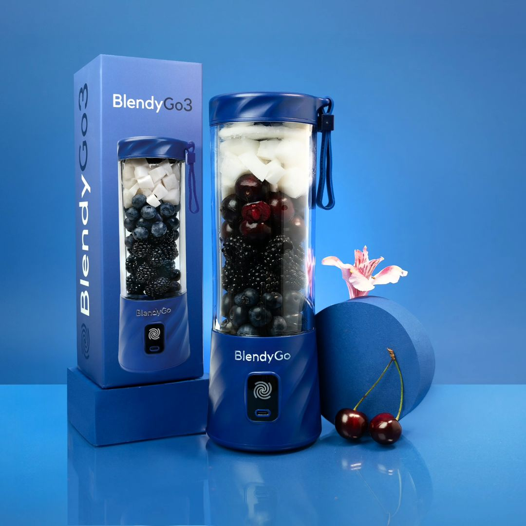 Granatowy Blender Bezprzewodowy BlendyGo 3 - obrazek 5