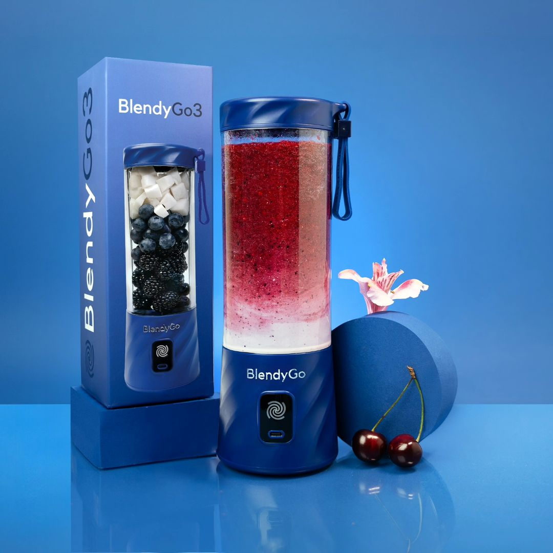 Granatowy Blender Bezprzewodowy BlendyGo 3 - obrazek 6
