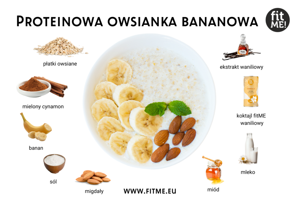 Bananowa owsianka proteinowa nie tylko zachwyca smakiem, ale również stanowi zdrowy wybór dla tych, którzy zwracają uwagę na zdrowe odżywianie. Dzięki wysokiej zawartości białka, ta owsianka doskonale wspiera osoby aktywne fizycznie, wspomagając rozwój i regenerację mięśni. To doskonała propozycja na szybki i pożywny posiłek przed lub po treningu, dostarczając niezbędnych składników odżywczych.