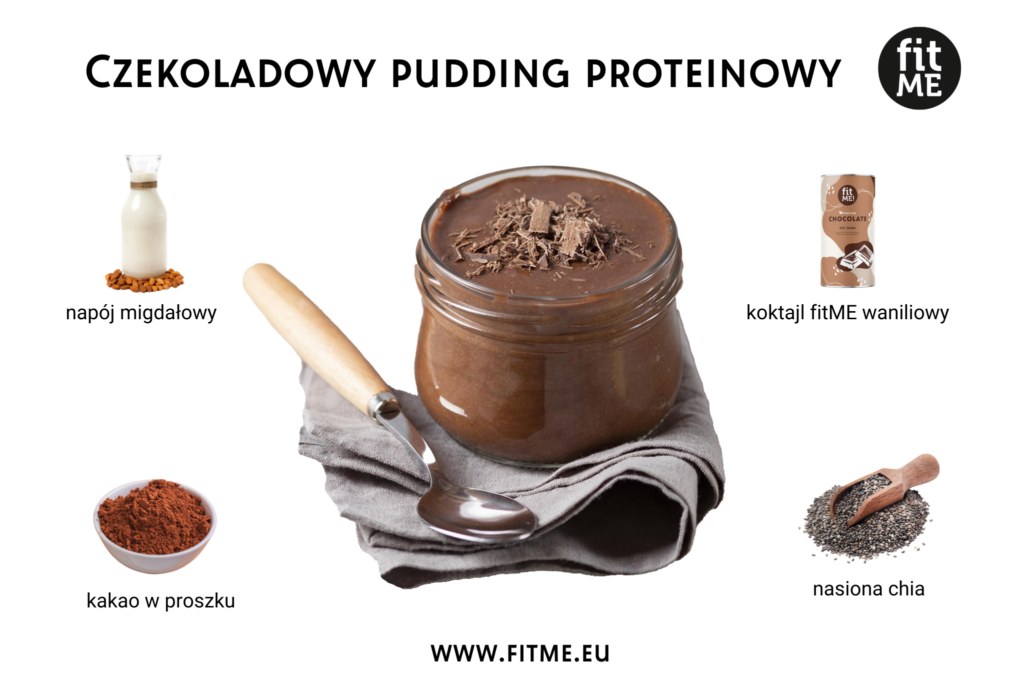 Czekoladowy pudding proteinowy to nie tylko pyszny deser, ale także doskonałe źródło składników odżywczych, które wspierają zdrowie i kondycję fizyczną. Bazując na wysokobiałkowym odchudzającym koktajlu fitME, ten pudding dostarcza organizmowi niezbędnych aminokwasów, niezbędnych do budowy i regeneracji mięśni. Białko odgrywa kluczową rolę w procesach metabolicznych, wspierając spalanie tkanki tłuszczowej oraz utrzymanie prawidłowej masy ciała.