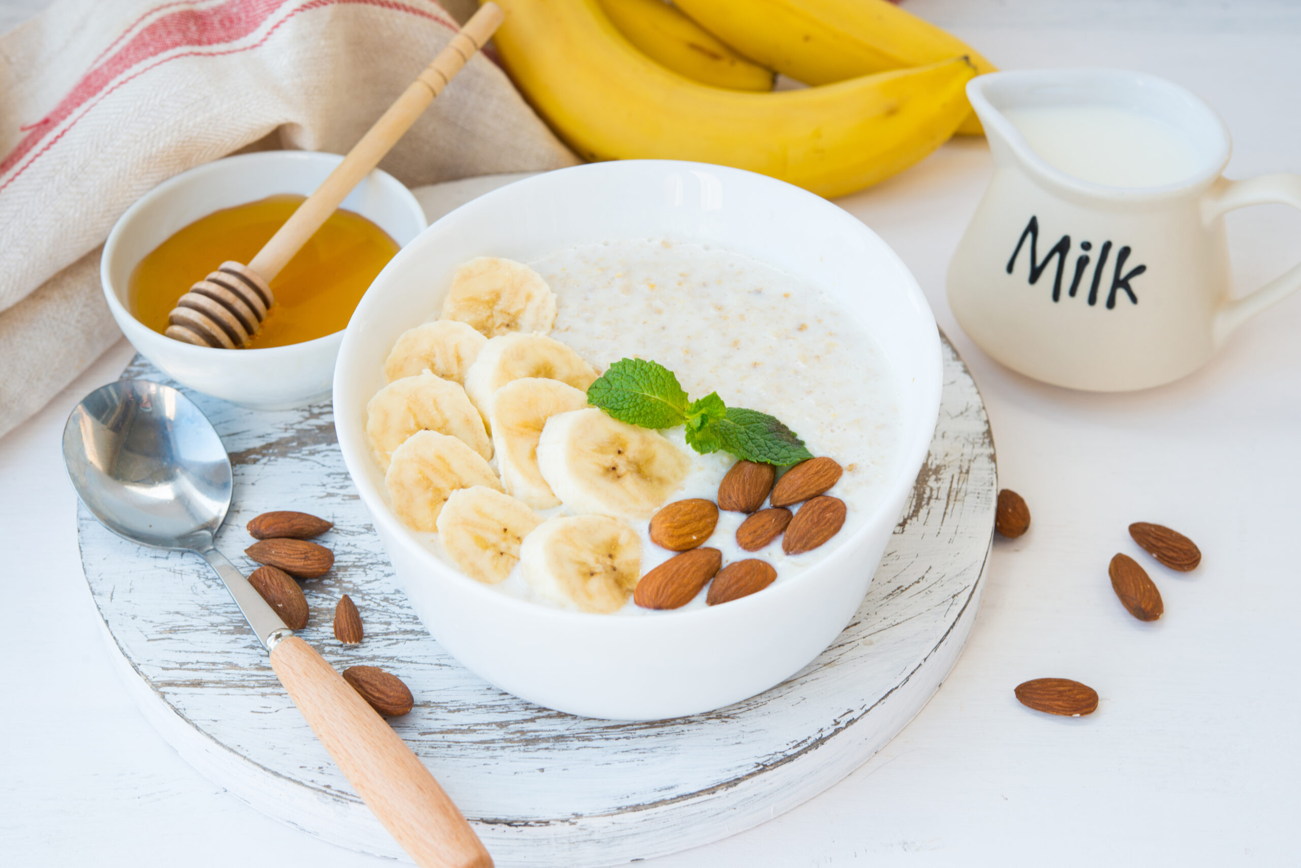 Bananowa owsianka proteinowa