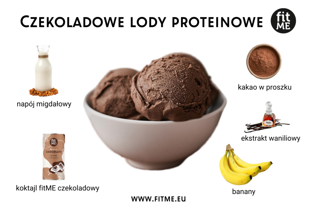 Czekoladowe lody proteinowe to smakowita alternatywa dla tradycyjnych lodów, która nie tylko zaspokaja łaknienie na coś słodkiego, ale także dostarcza cennych składników odżywczych. Głównymi składnikami tych lodów są odchudzający koktajl fitME czekoladowy, który wzbogacony jest o białko roślinne, oraz kakao w proszku, które intensyfikuje ich smak czekolady. Białko roślinne zawarte w koktajlu wspomaga odbudowę i wzrost mięśni, co czyni te lody idealnym wyborem dla osób aktywnych fizycznie lub prowadzących zdrowy tryb życia.