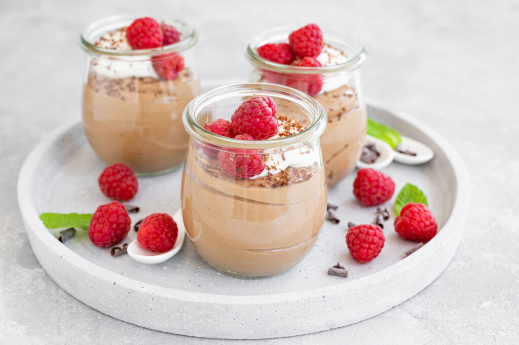 Proteinowy pudding z masłem orzechowym