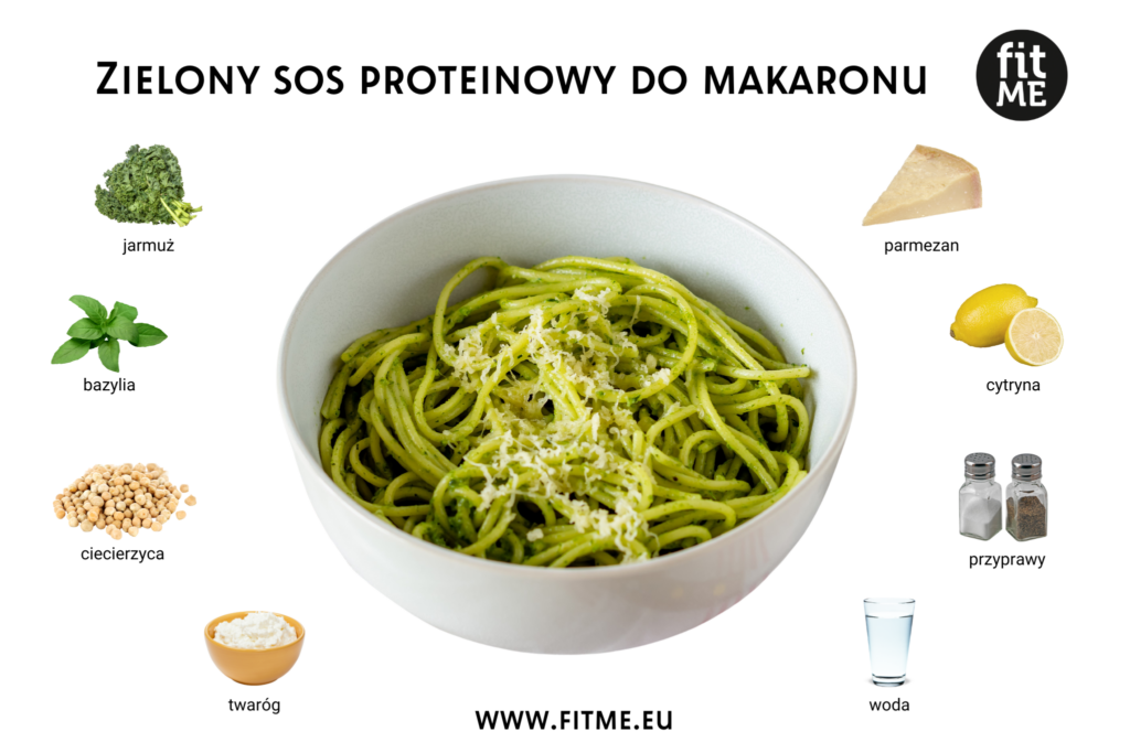 Zielony sos proteinowy do makaronu to wyjątkowe połączenie smaków i wartości odżywczych, które sprawia, że każde danie staje się prawdziwą ucztą dla podniebienia i ciała. Bazą tego sosu są świeże zioła i warzywa, takie jak jarmuż i bazylia, które dostarczają mnóstwo witamin i minerałów. Jarmuż jest bogaty w witaminy K, A i C, które wspierają układ odpornościowy, zdrowie oczu oraz kości. Bazylia natomiast dodaje nie tylko aromatu, ale również eugenolu, który ma właściwości przeciwzapalne. Połączenie tych składników sprawia, że sos jest nie tylko smaczny, ale i niezwykle zdrowy.