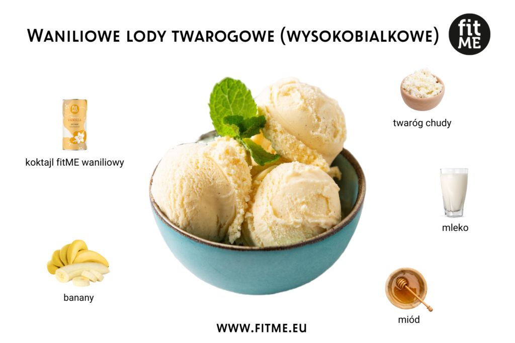 Waniliowe lody twarogowe są nie tylko pysznym deserem, ale również zdrową alternatywą dla tradycyjnych lodów, dzięki swojej wysokiej zawartości białka i niskiej ilości tłuszczu. Głównym składnikiem tych lodów jest chudy twaróg, który dostarcza pełnowartościowego białka niezbędnego do regeneracji mięśni i utrzymania zdrowej masy ciała. Białko wspomaga również uczucie sytości, co może pomóc w kontrolowaniu apetytu i zwiększać efektywność treningów fizycznych. Dzięki temu, waniliowe lody twarogowe są doskonałą przekąską dla osób prowadzących aktywny tryb życia i dbających o swoje zdrowie.