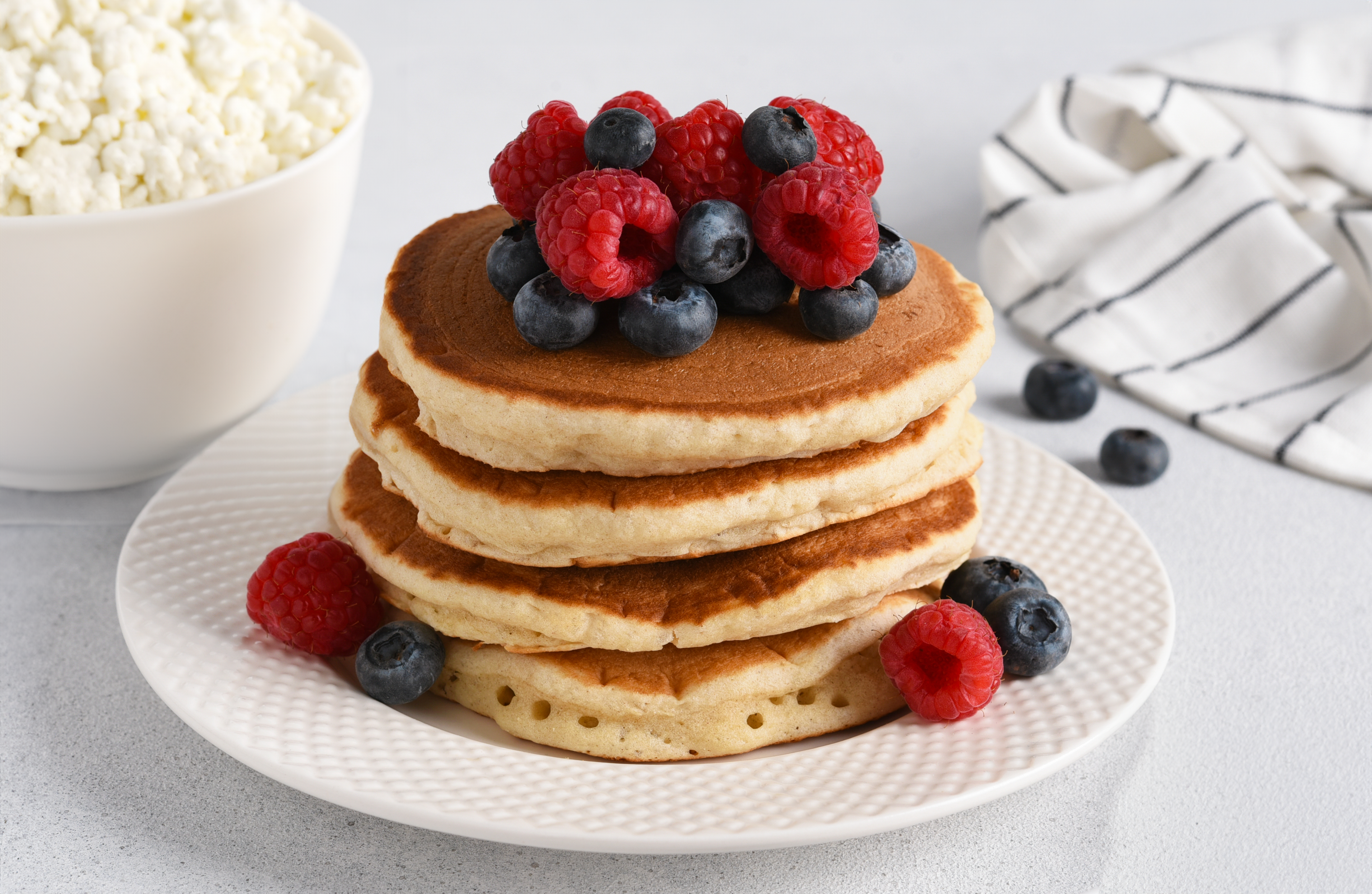 Proteinowe pancakes z serka wiejskiego