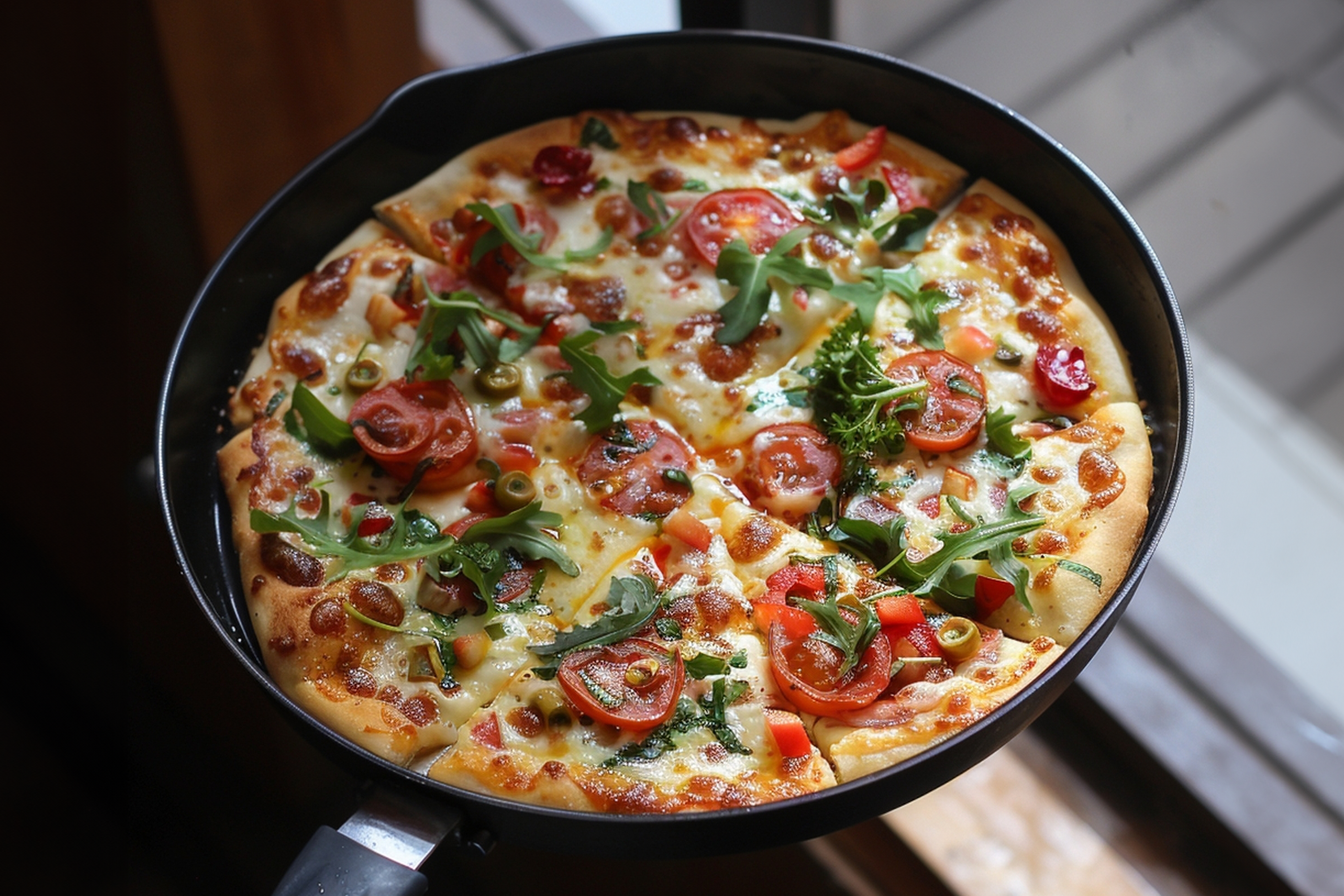 3-składnikowa pizza z serka wiejskiego