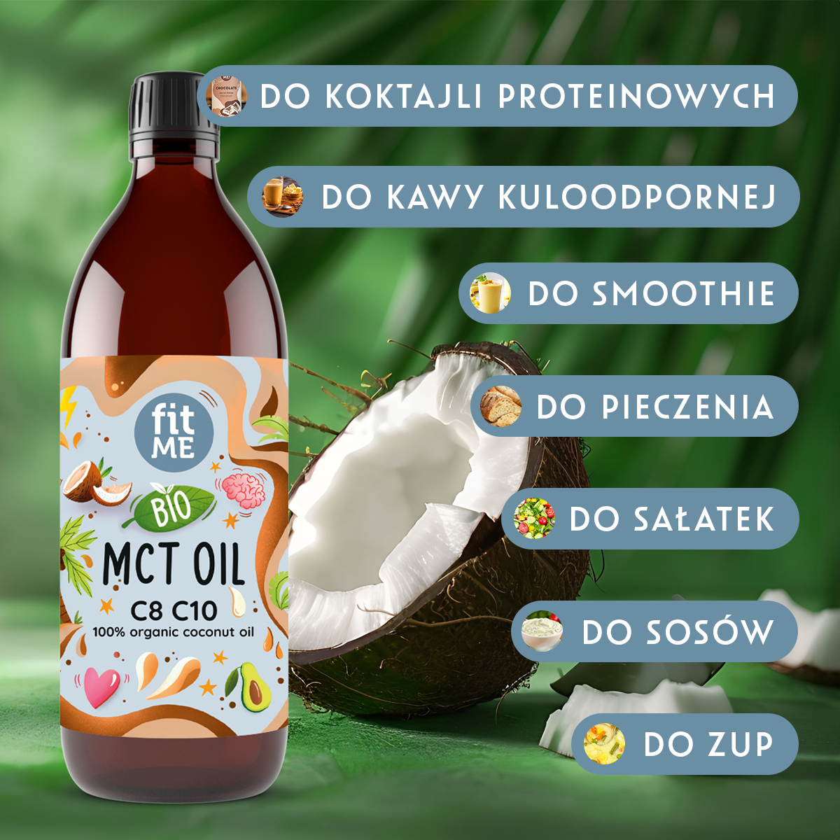Bio MCT-Öl C8+C10 fitME 500 ml – Bild 5