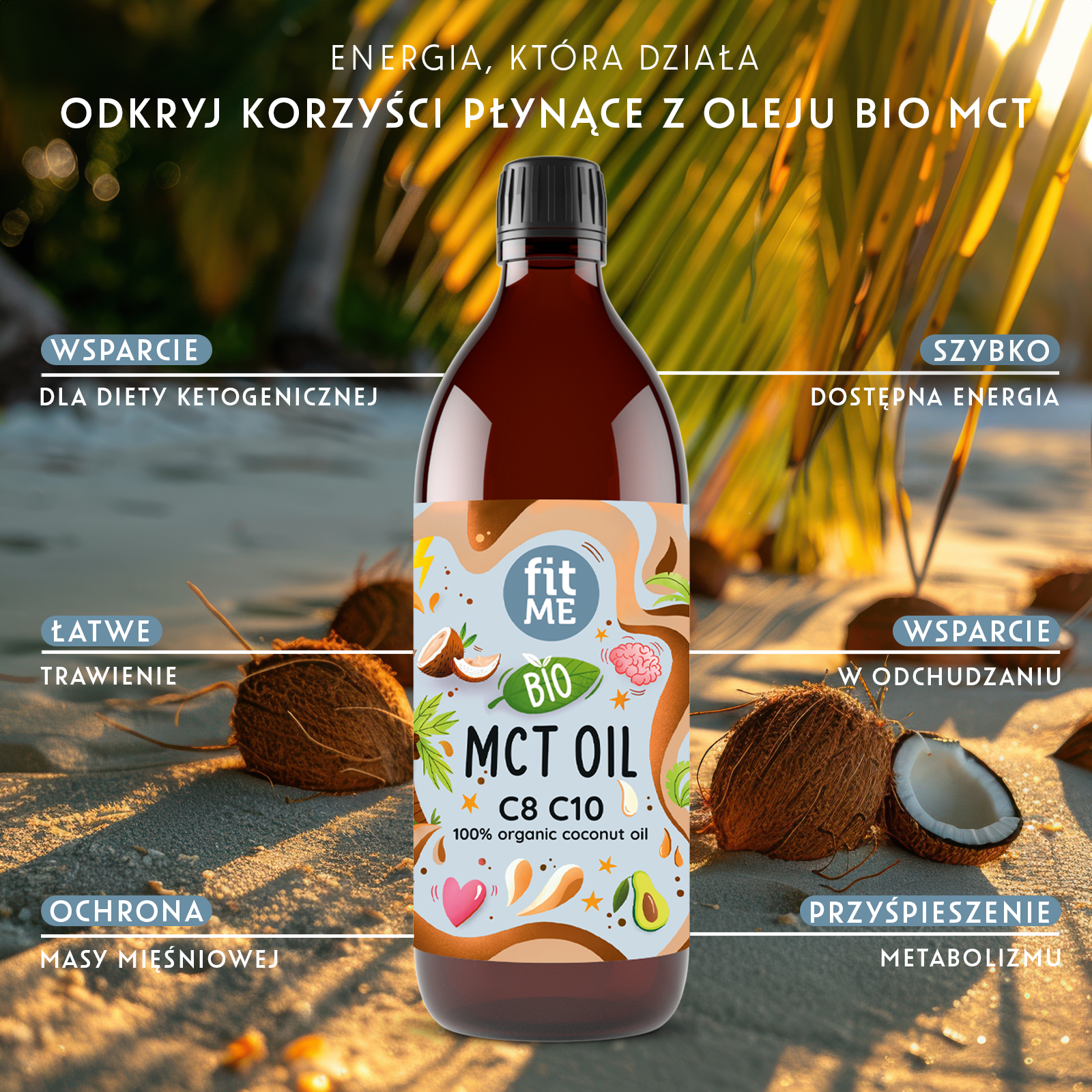 Bio MCT-Öl C8+C10 fitME 500 ml – Bild 3
