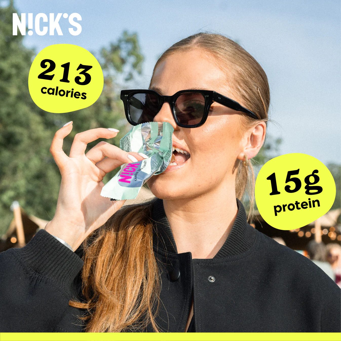 Nick's Protein Bar Choco Crush 50g – Baton Proteinowy Bez Cukru 15g białka - obrazek 8