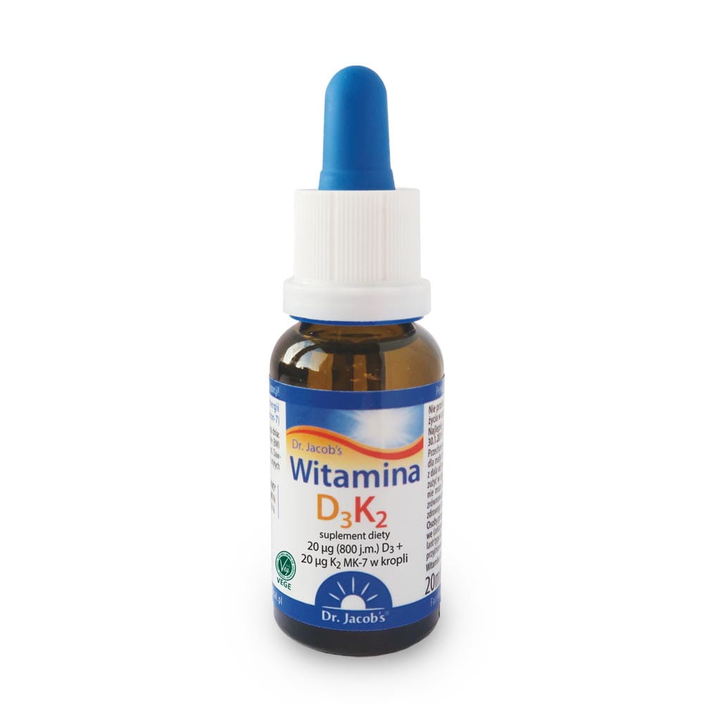Witamina D3 K2 MK7 Krople 20ml 800 IU 640 Porcji - Dr Jacobs - obrazek 4