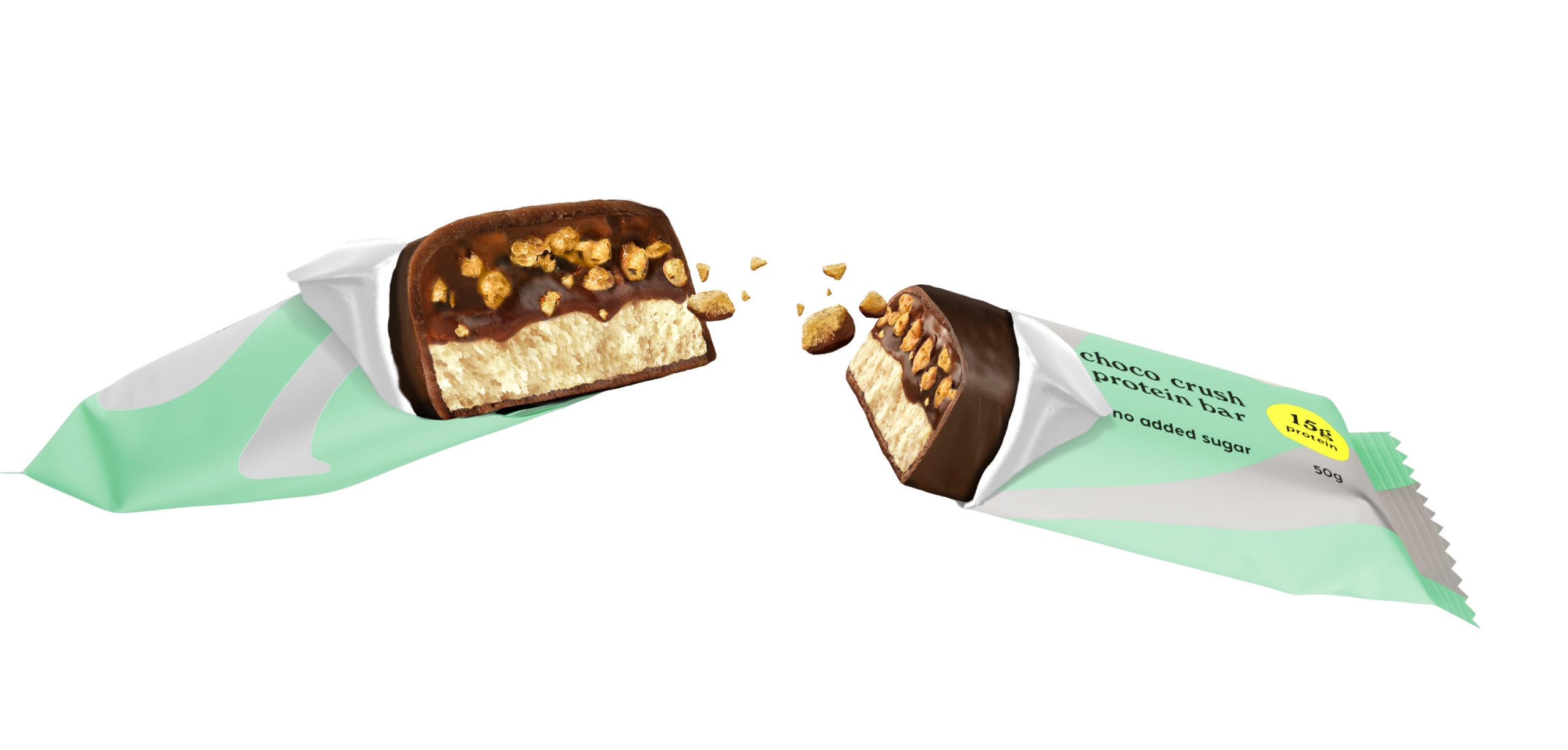 Nick's Protein Bar Choco Crush 50g – Baton Proteinowy Bez Cukru 15g białka - obrazek 6