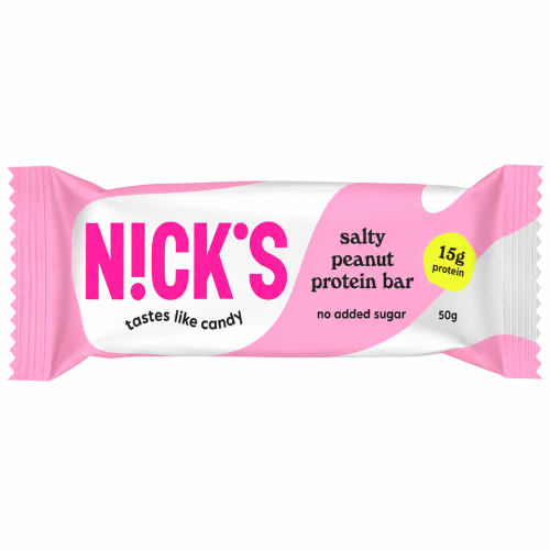 NICK'S Baton proteinowy Salty Peanut 50 g – słony orzech, bez dodatku cukru